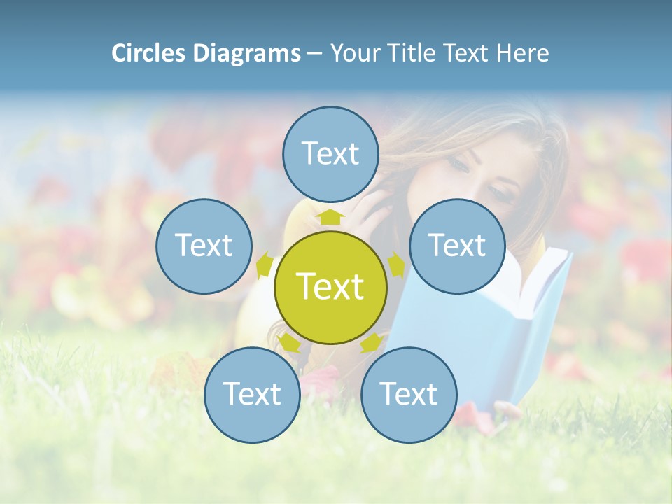 Sutumn Red Woman PowerPoint Template