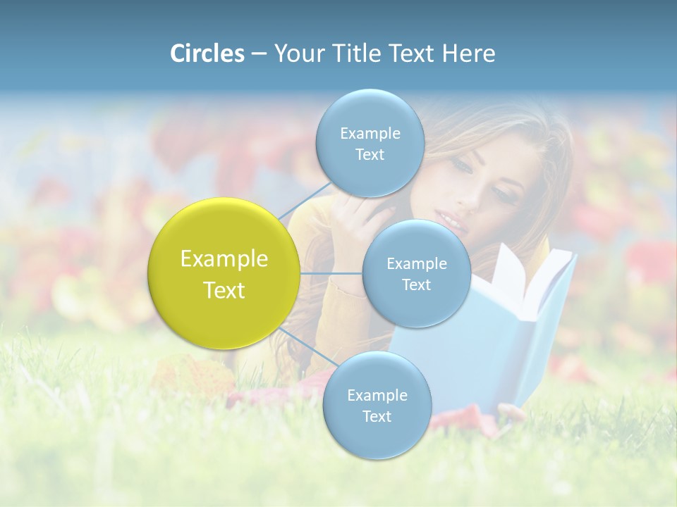 Sutumn Red Woman PowerPoint Template