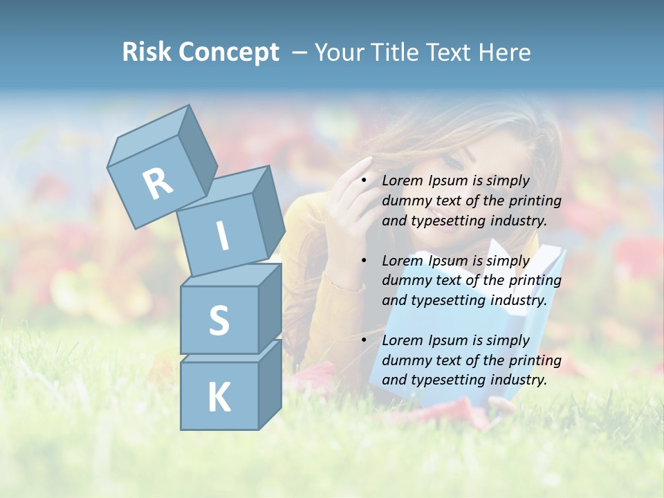 Sutumn Red Woman PowerPoint Template