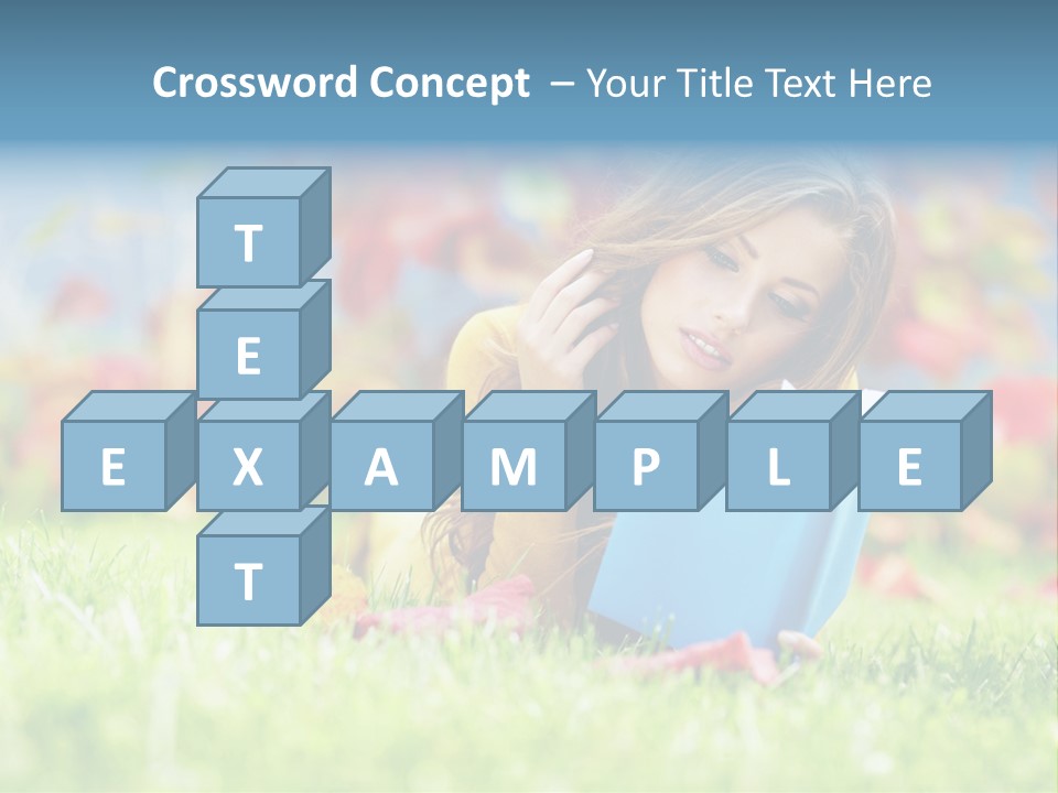 Sutumn Red Woman PowerPoint Template