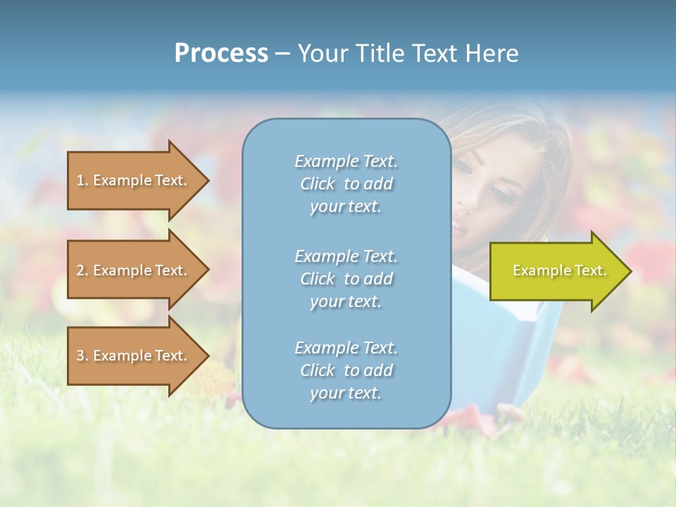 Sutumn Red Woman PowerPoint Template