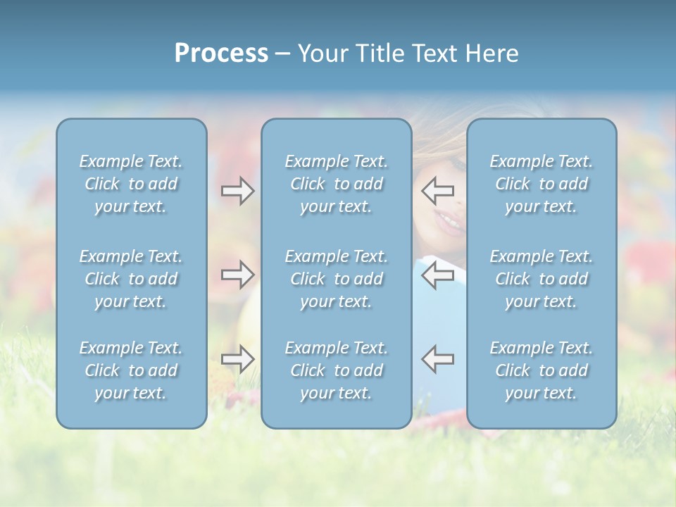 Sutumn Red Woman PowerPoint Template