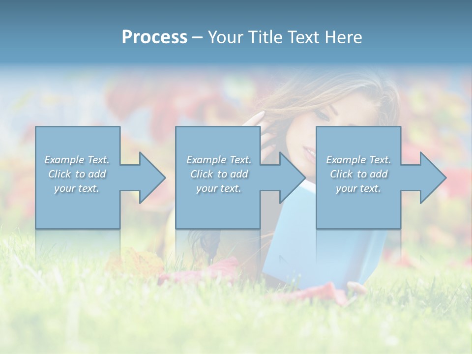 Sutumn Red Woman PowerPoint Template