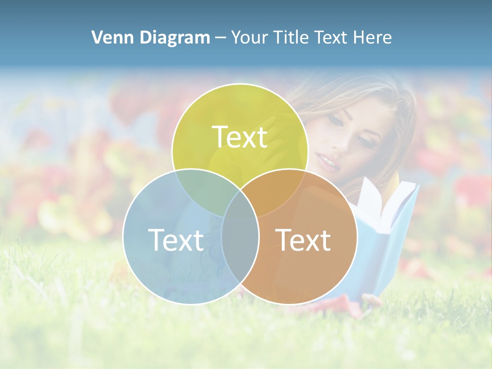 Sutumn Red Woman PowerPoint Template