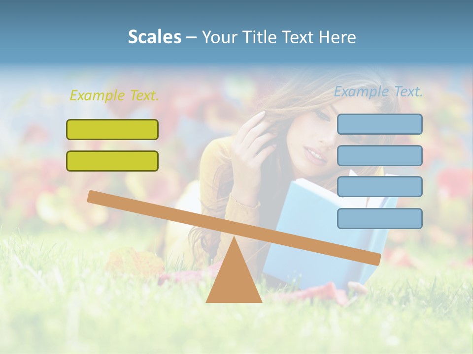 Sutumn Red Woman PowerPoint Template