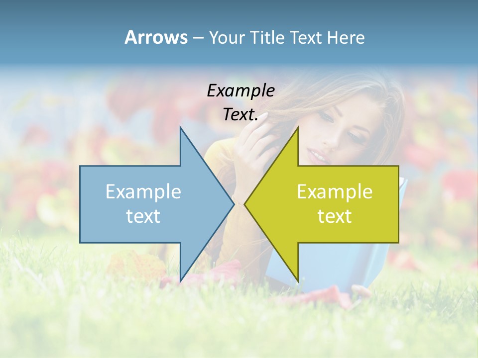 Sutumn Red Woman PowerPoint Template