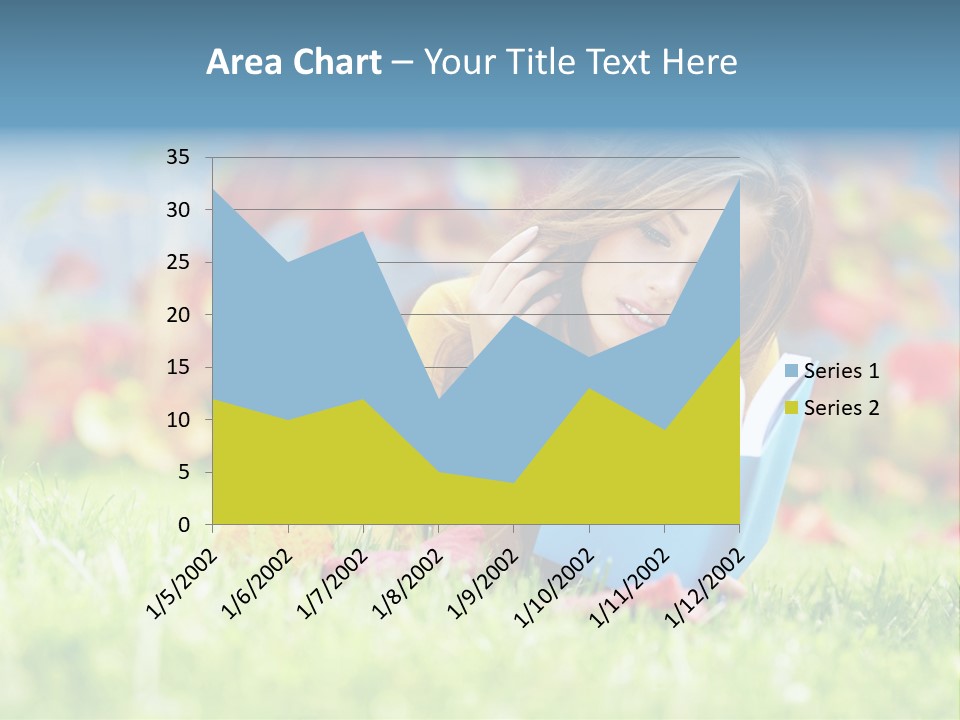 Sutumn Red Woman PowerPoint Template