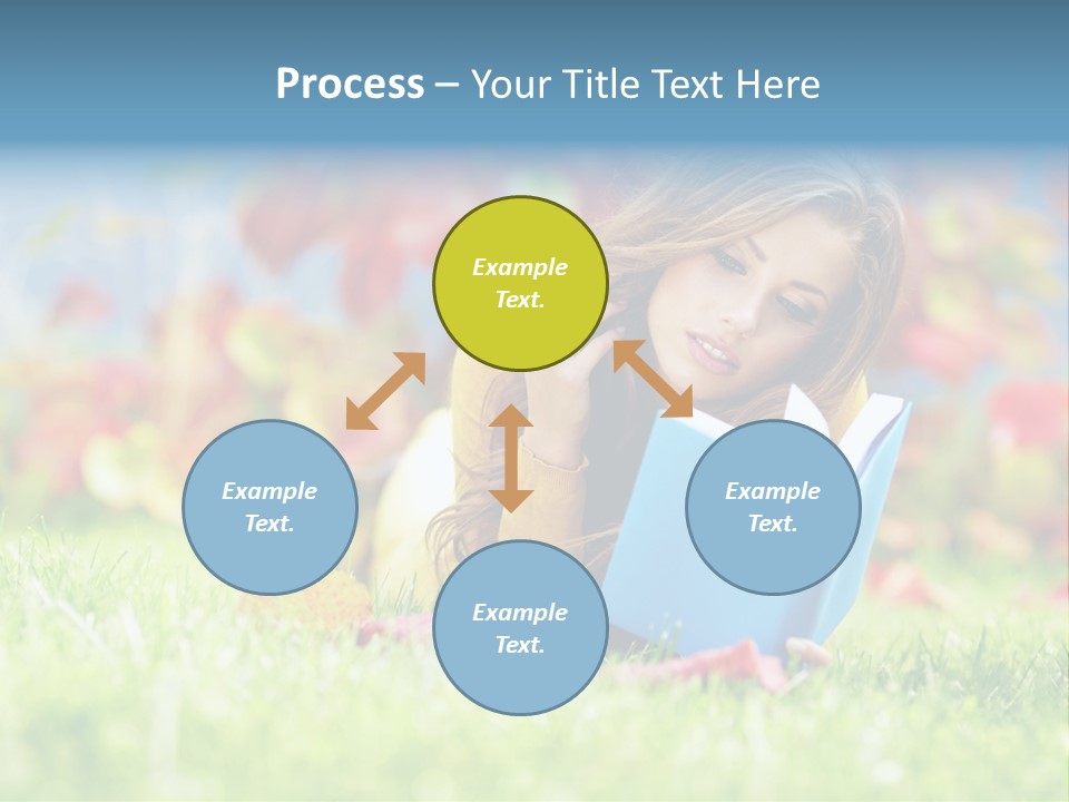 Sutumn Red Woman PowerPoint Template