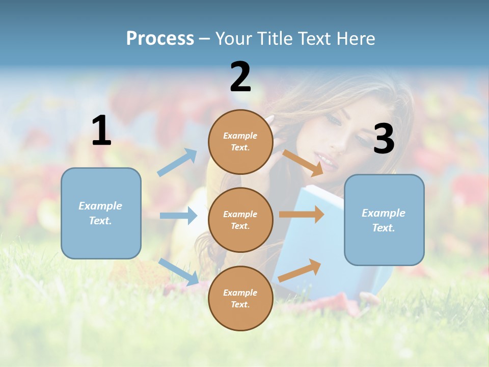Sutumn Red Woman PowerPoint Template