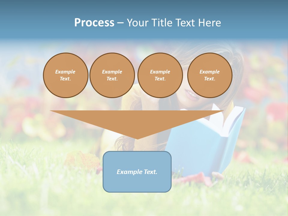 Sutumn Red Woman PowerPoint Template