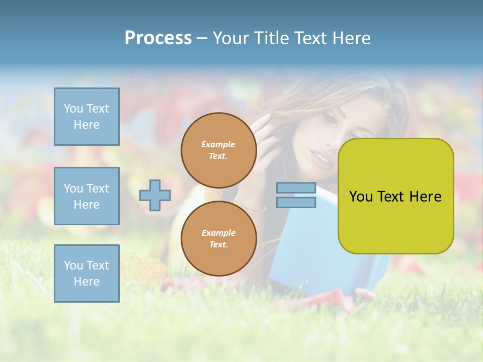 Sutumn Red Woman PowerPoint Template