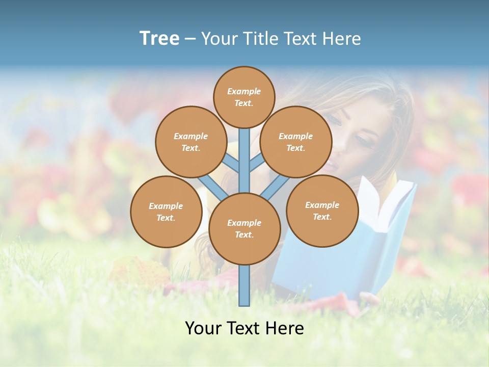 Sutumn Red Woman PowerPoint Template