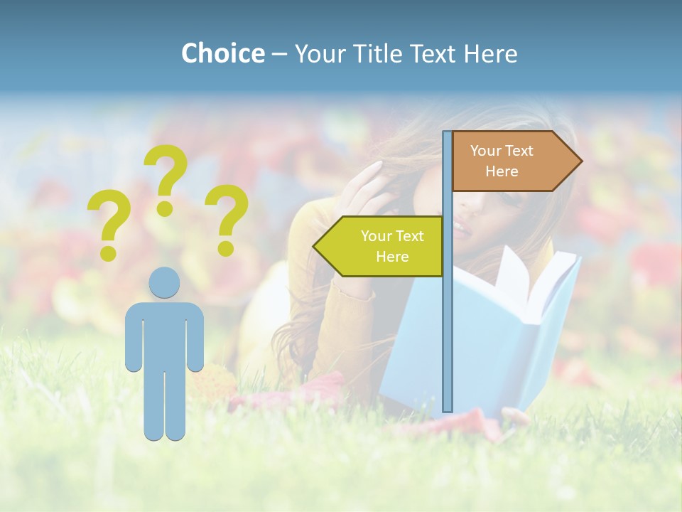 Sutumn Red Woman PowerPoint Template