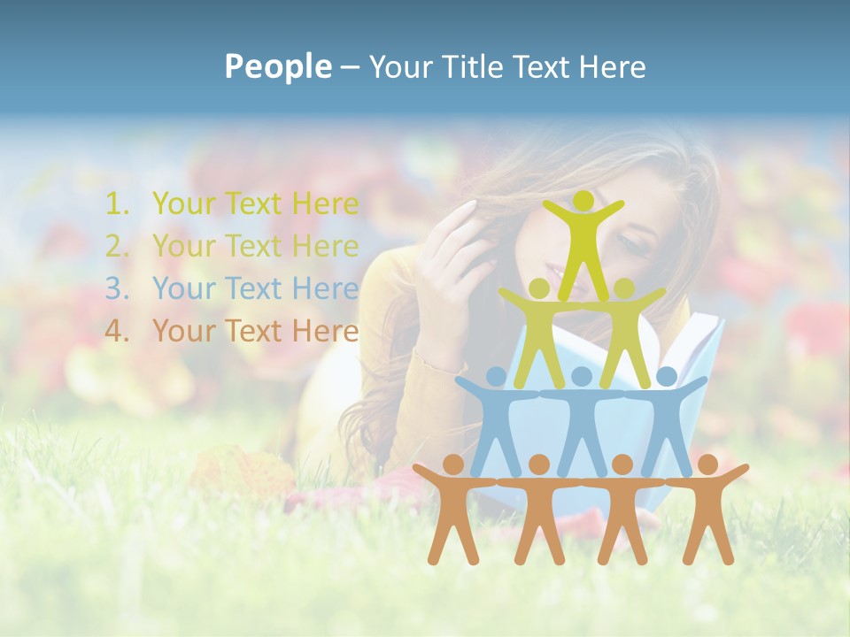 Sutumn Red Woman PowerPoint Template