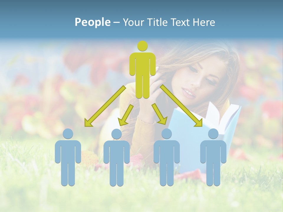Sutumn Red Woman PowerPoint Template