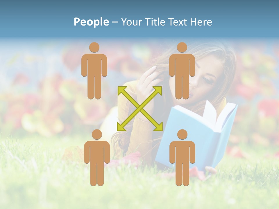 Sutumn Red Woman PowerPoint Template