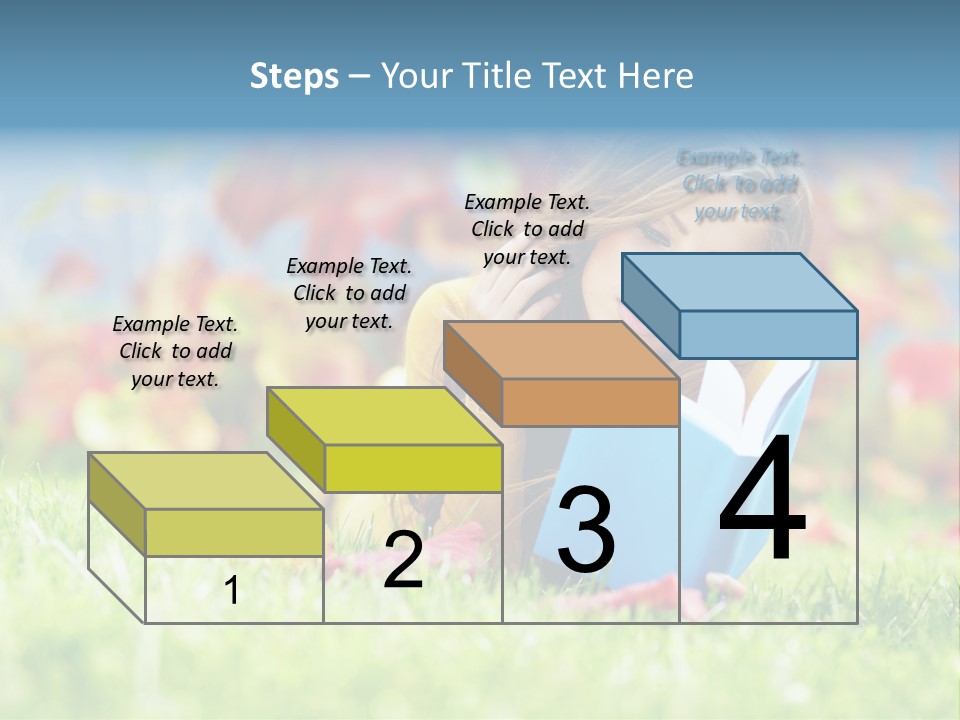 Sutumn Red Woman PowerPoint Template