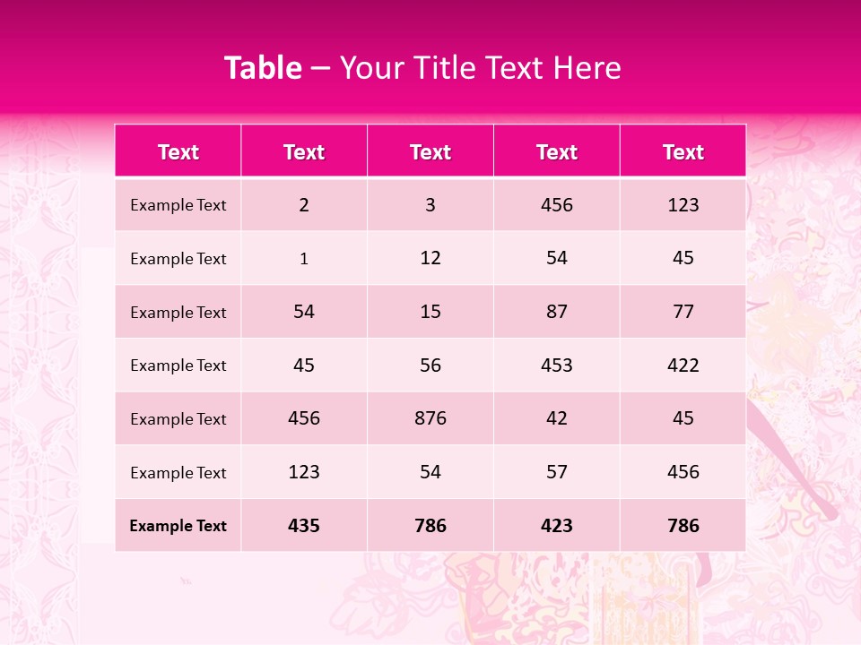Background Plant Blossom PowerPoint Template