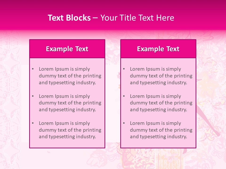 Background Plant Blossom PowerPoint Template