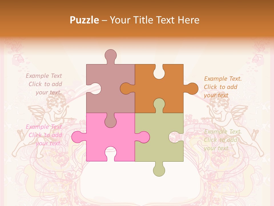 Template Invitation Heart PowerPoint Template