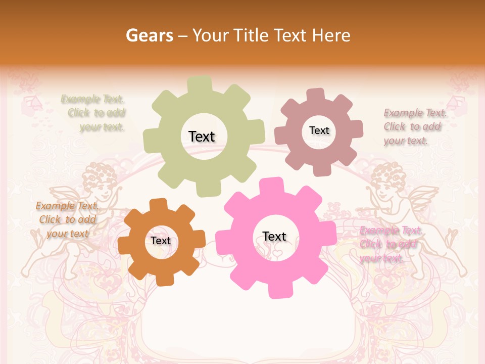 Template Invitation Heart PowerPoint Template