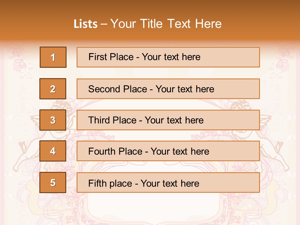 Template Invitation Heart PowerPoint Template