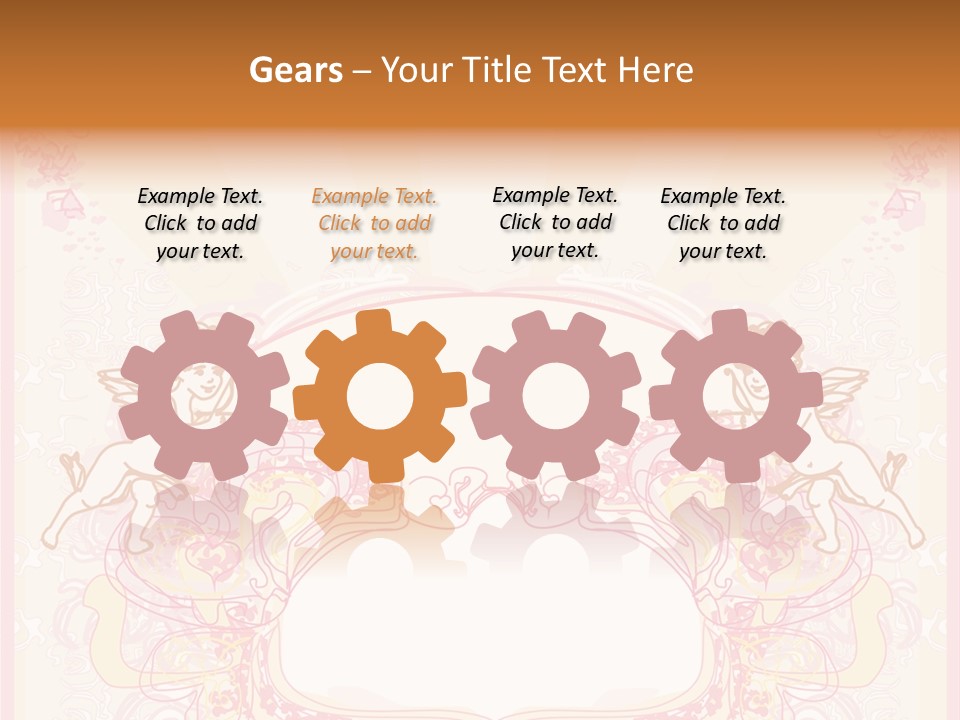 Template Invitation Heart PowerPoint Template