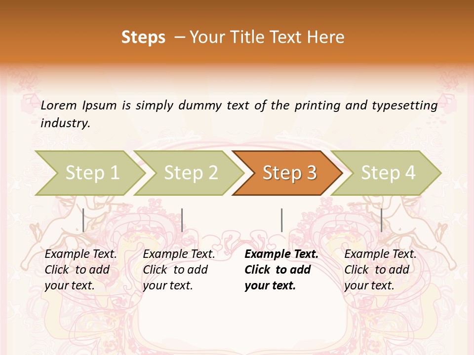 Template Invitation Heart PowerPoint Template