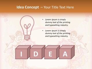 Template Invitation Heart PowerPoint Template