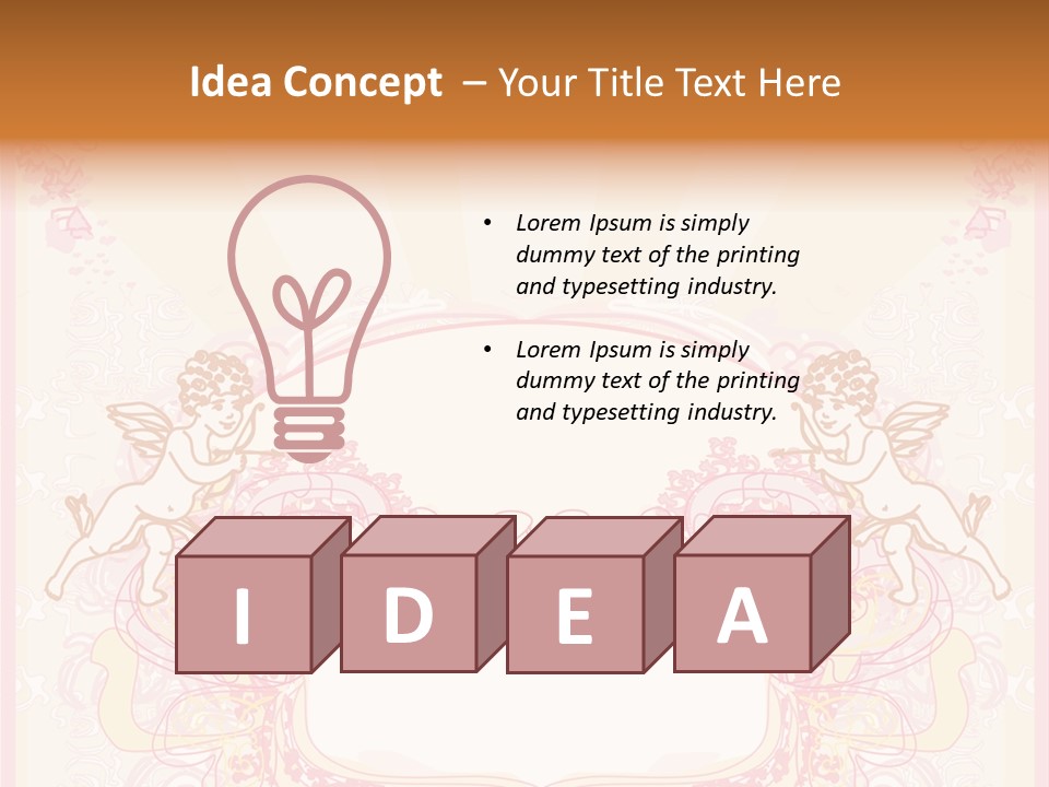 Template Invitation Heart PowerPoint Template