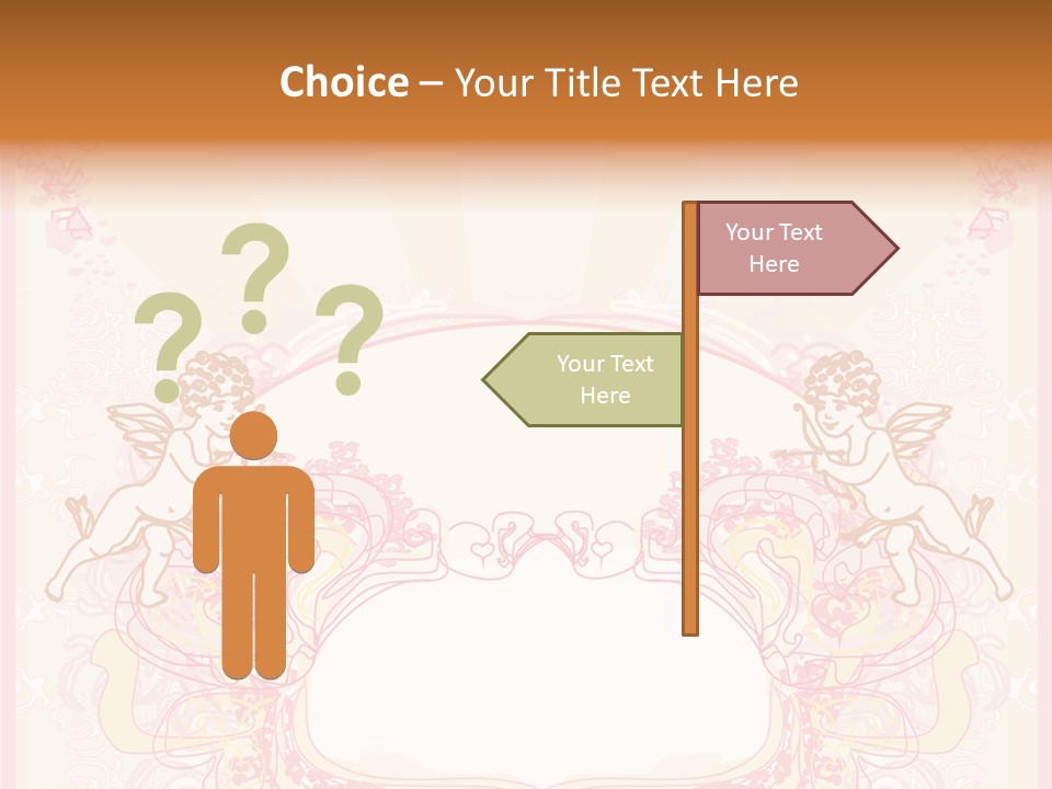 Template Invitation Heart PowerPoint Template