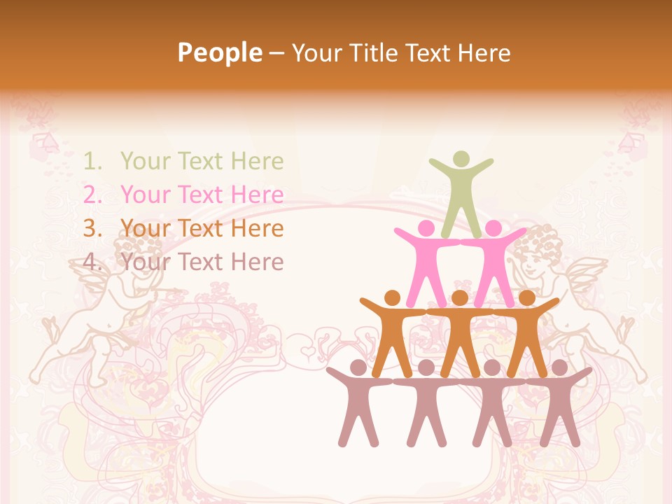 Template Invitation Heart PowerPoint Template