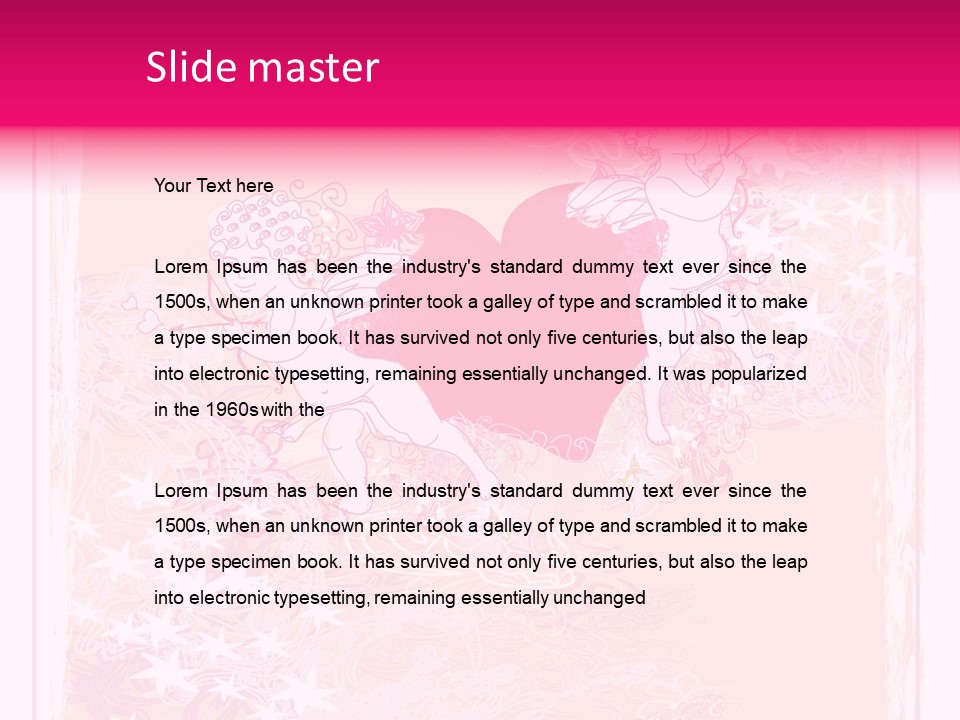 Honeymoon Sign Ornate PowerPoint Template