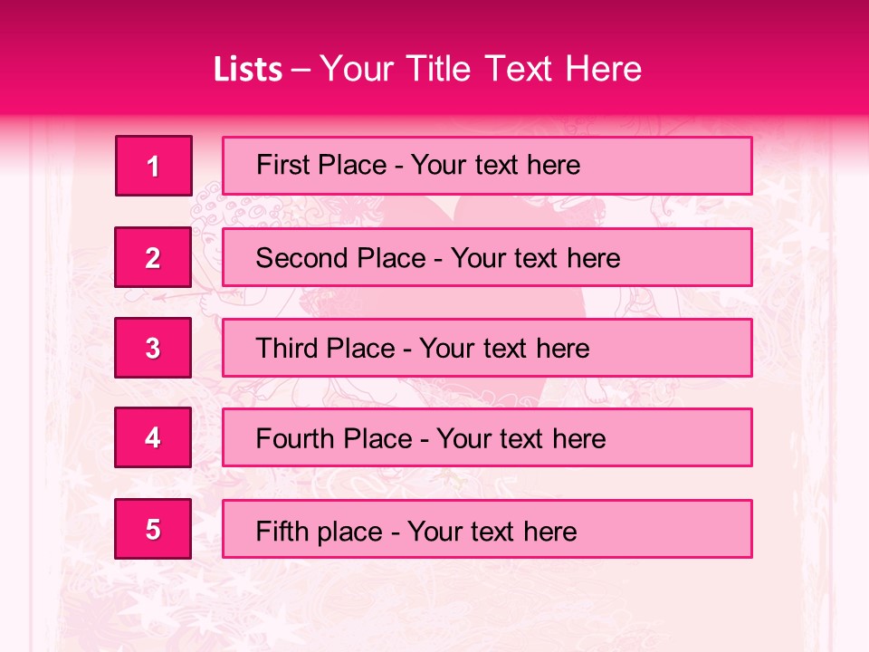 Honeymoon Sign Ornate PowerPoint Template