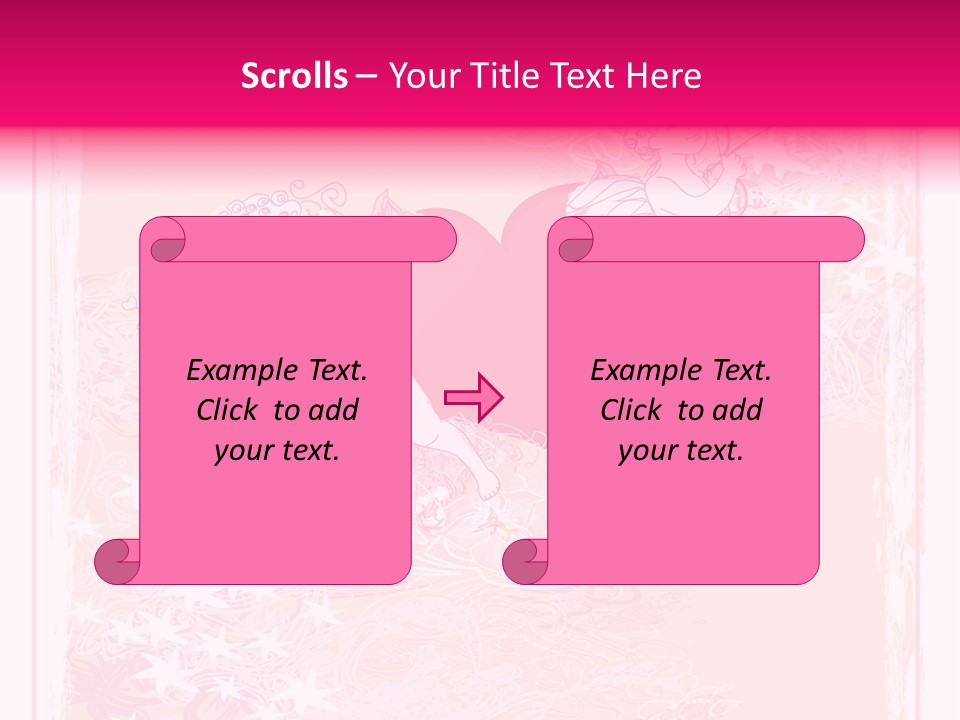 Honeymoon Sign Ornate PowerPoint Template