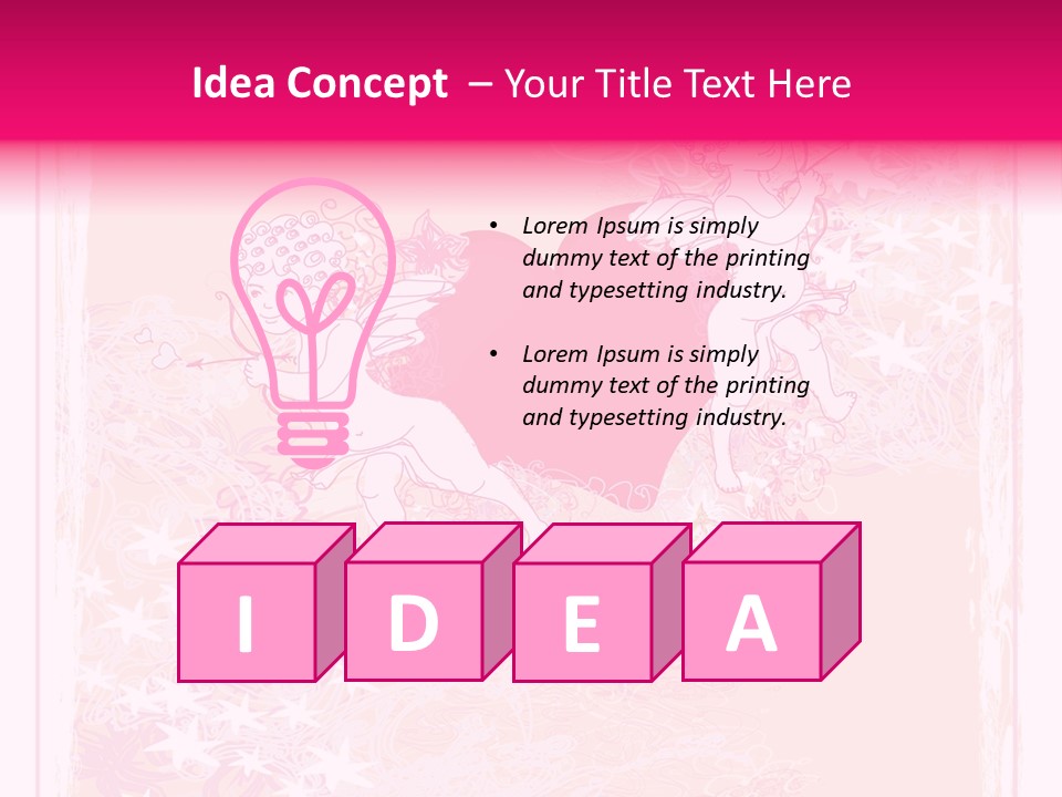 Honeymoon Sign Ornate PowerPoint Template