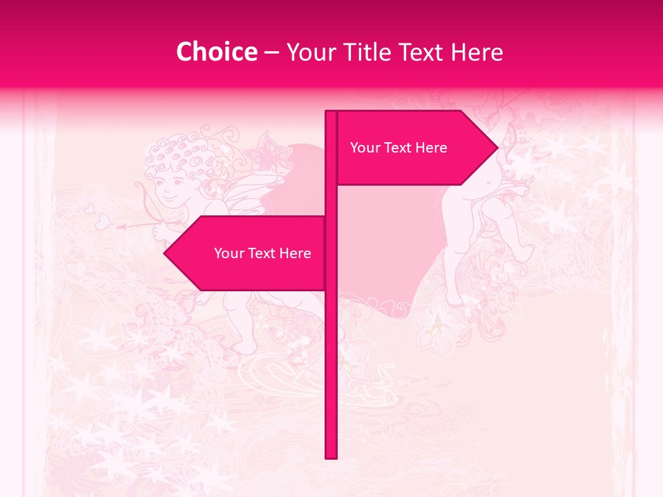 Honeymoon Sign Ornate PowerPoint Template