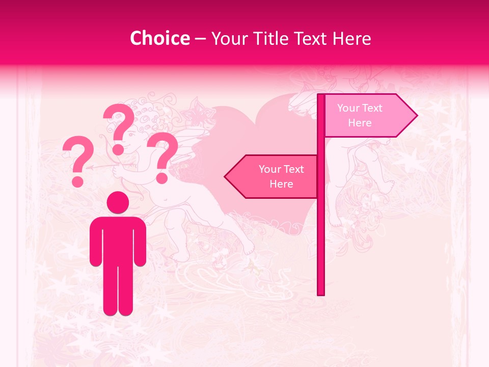 Honeymoon Sign Ornate PowerPoint Template