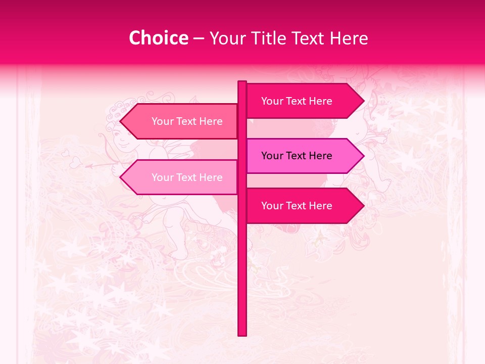 Honeymoon Sign Ornate PowerPoint Template