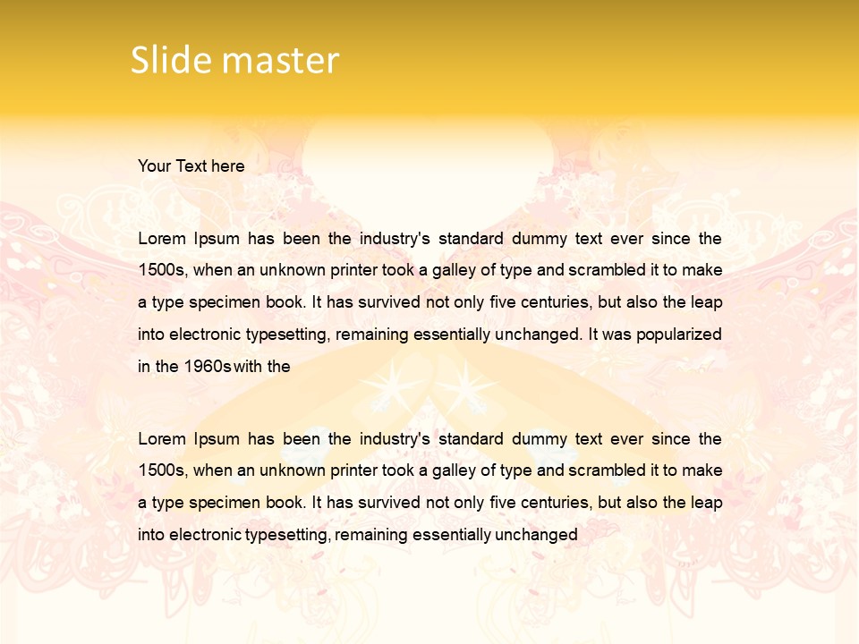 Beautiful Artistic Decorative PowerPoint Template