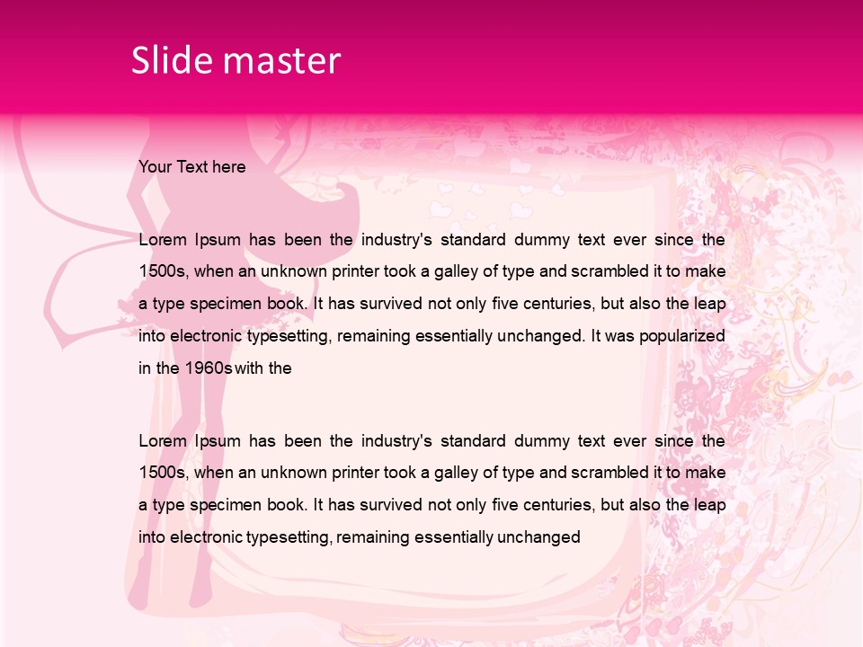 Decoration Beautiful Elf PowerPoint Template