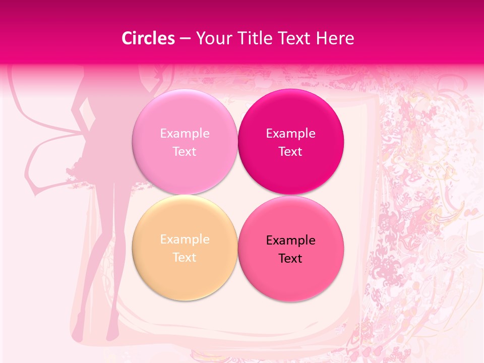 Decoration Beautiful Elf PowerPoint Template