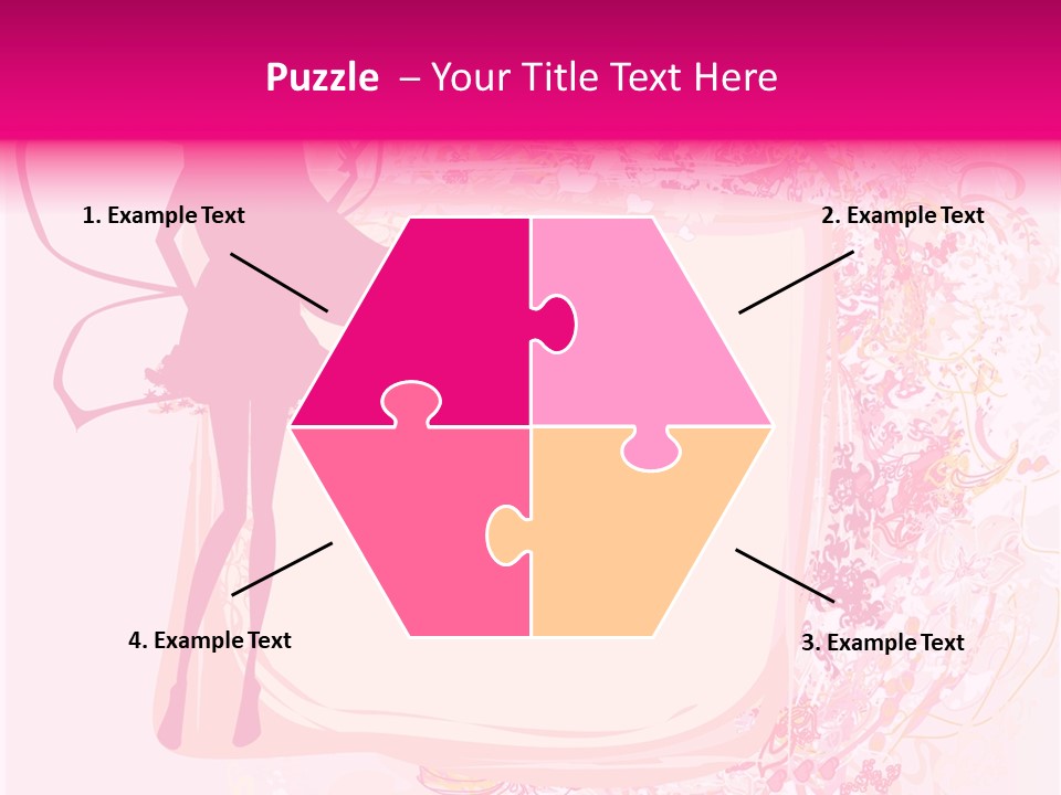 Decoration Beautiful Elf PowerPoint Template