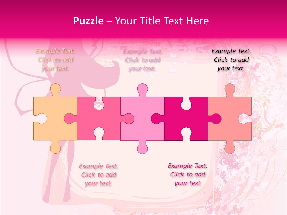 Decoration Beautiful Elf PowerPoint Template