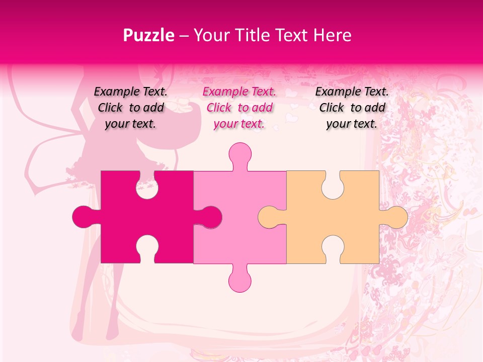 Decoration Beautiful Elf PowerPoint Template