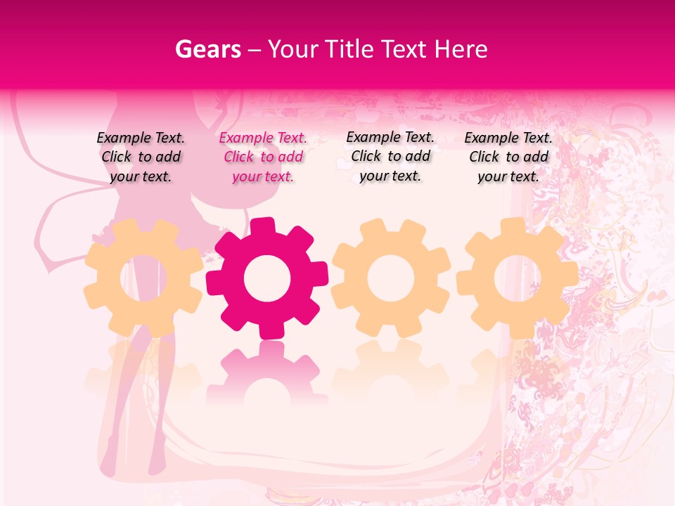 Decoration Beautiful Elf PowerPoint Template