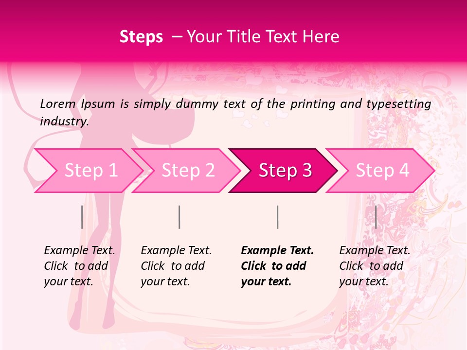 Decoration Beautiful Elf PowerPoint Template