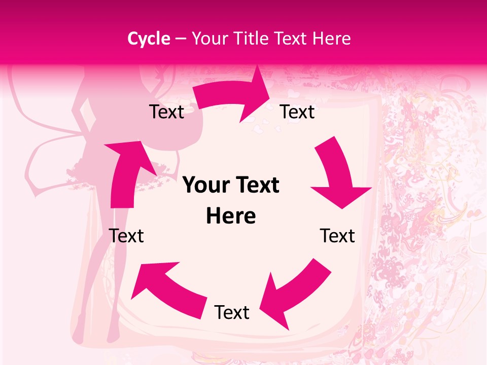 Decoration Beautiful Elf PowerPoint Template