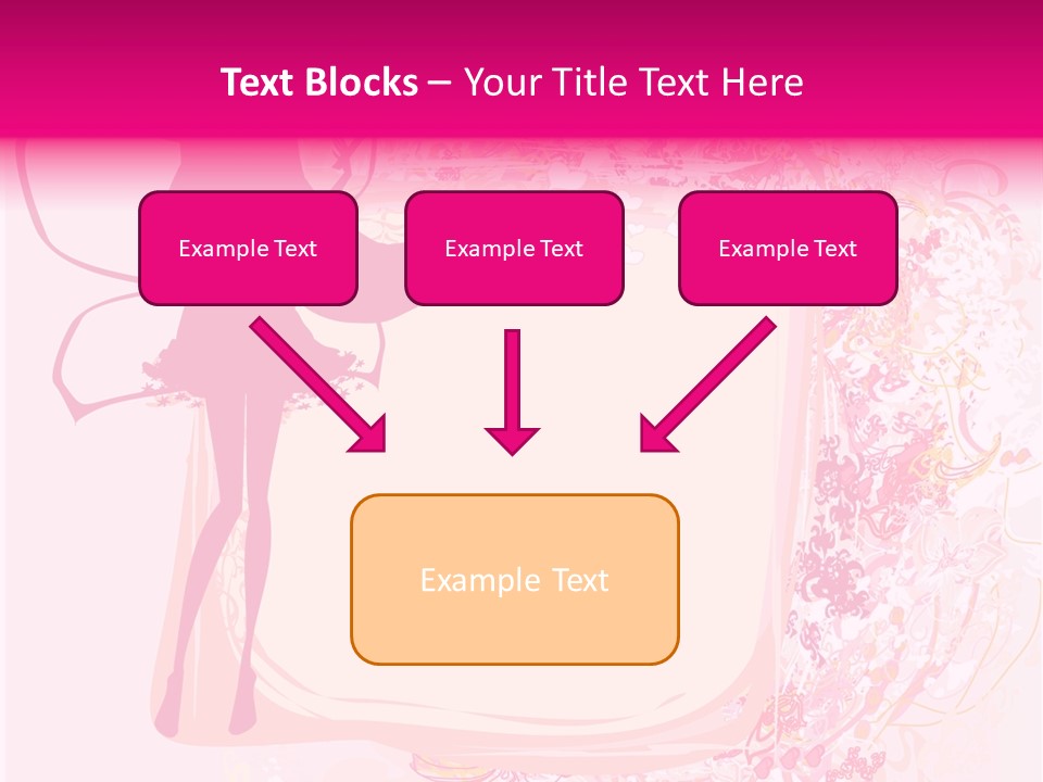 Decoration Beautiful Elf PowerPoint Template