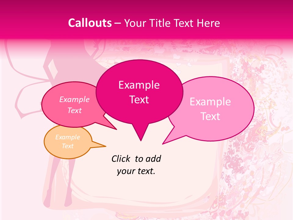 Decoration Beautiful Elf PowerPoint Template